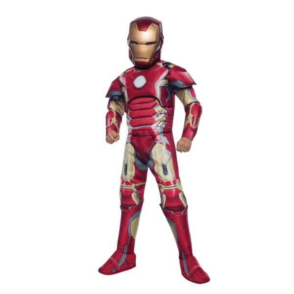 Costum deluxe iron man, marvel, 7-8 ani