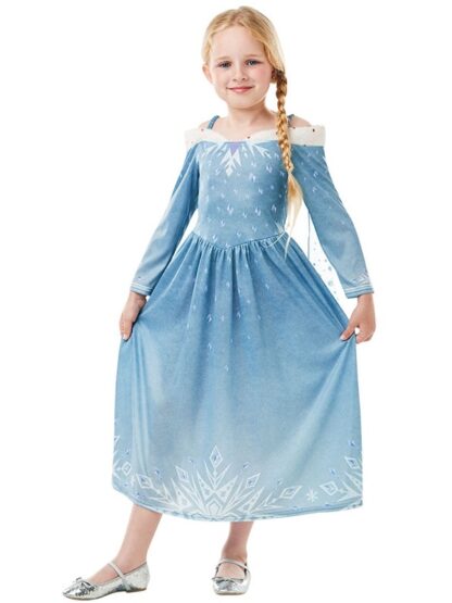 Costum disney elsa aventura lui olaf 3 4 ani 110 cm