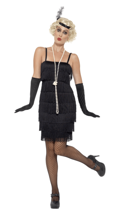 Costum flapper negru marimea l