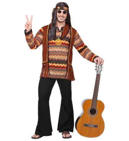 Costum hippie adult marimea l