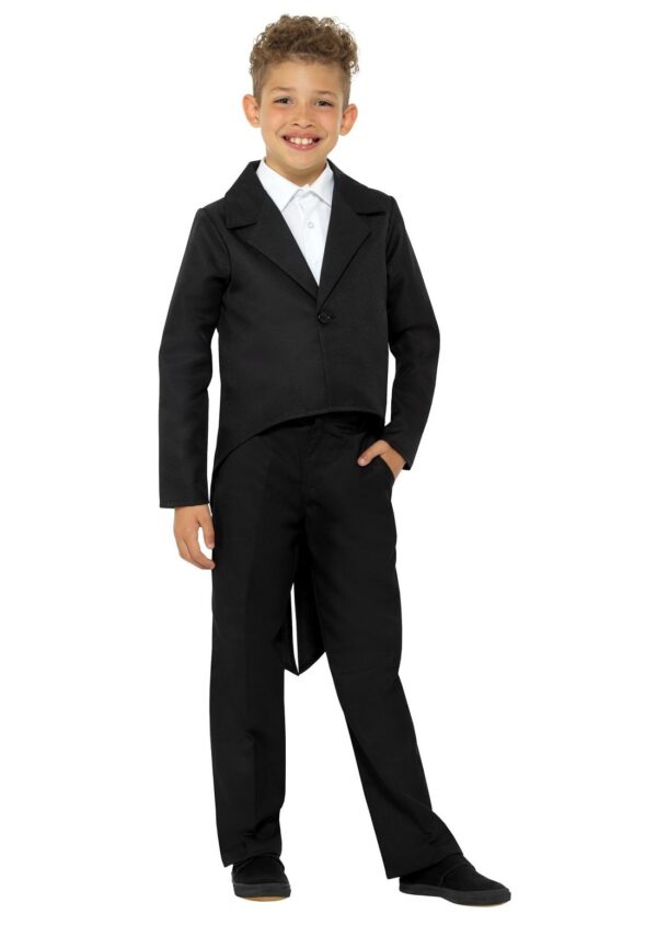Costum jacheta frac negru