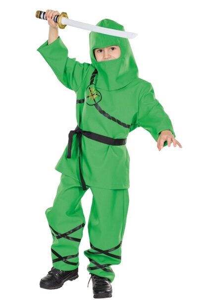 Costum ninjago verde 5 7 ani 128 cm