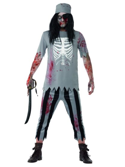 Costum pirat zombie adult marimea s