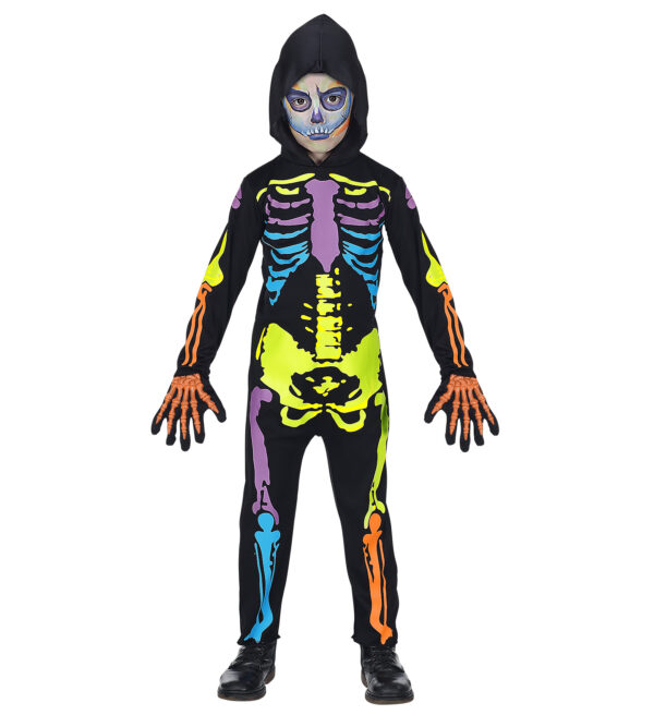 Costum schelet salopeta colorat