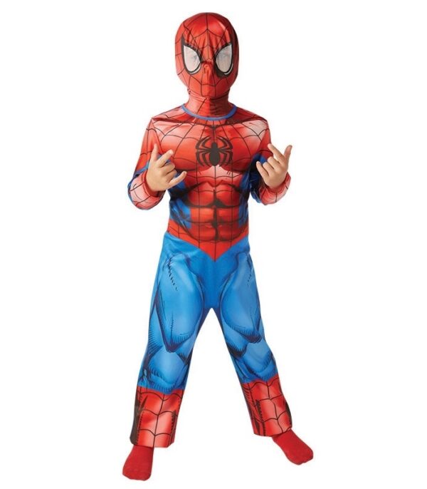 Costum spiderman clasic copil 5 6 ani 120 cm