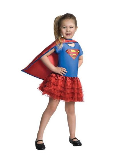 Costum supergirl film copii 3 4 ani 110 cm