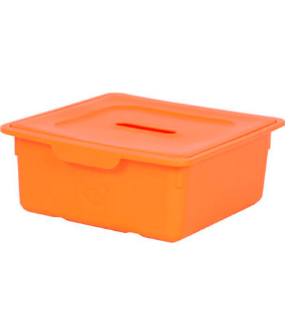 Cutie pentru jucarii copii happy c cu capac orange