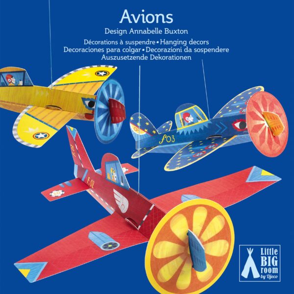 Decoratii mobile djeco, avioane