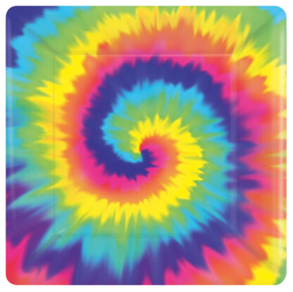 Farfurii hippie tie dye 8 buc