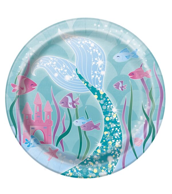 Farfurii petrecere sirena 17 cm