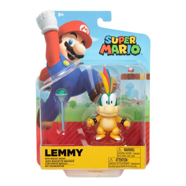 Figurina 10 cm, nintendo mario, lemmy koopa cu minge