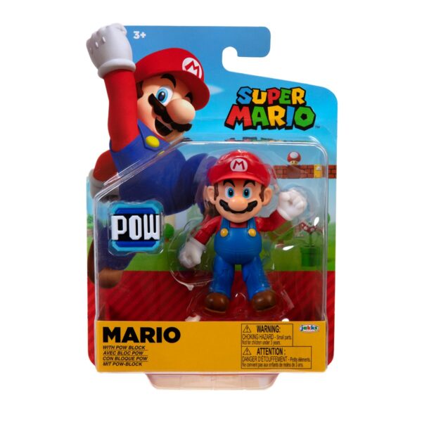Figurina 10 cm, nintendo mario, pow block