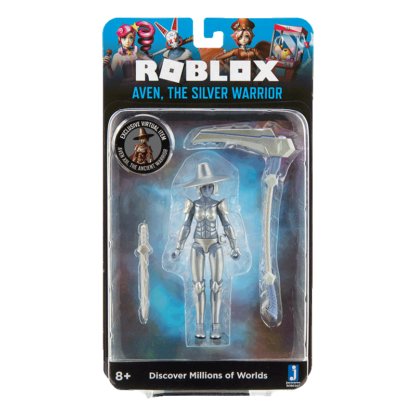 Figurina blister roblox aven the silver warrior