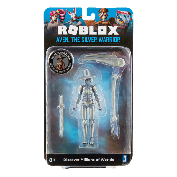 Figurina blister roblox aven the silver warrior