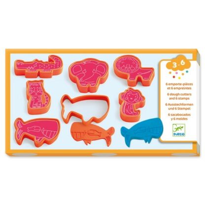 Forme pentru plastilina si stampile djeco animale salbatice