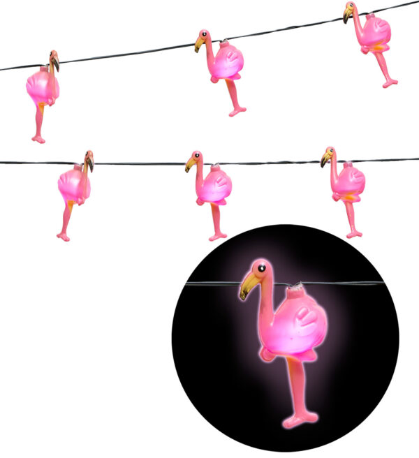 Ghirlanda luminoasa flamingo 2 5 m