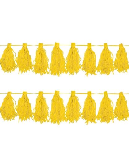 Ghirlanda tassel 3m galbena