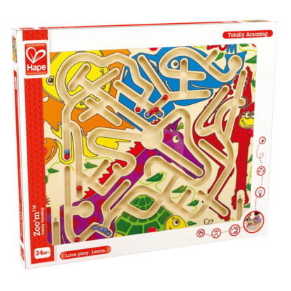 Hape labirint magnetic zoo 39 m distractie la dublu