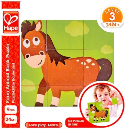 Hape puzzle ferma animalelor