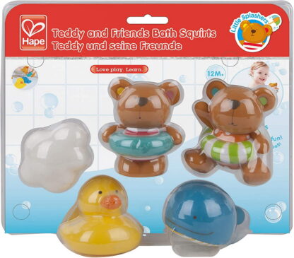 Hape set teddy si prietenii