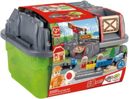 Hape set trenulet constructii