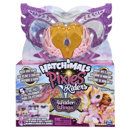 Hatchimals set de joaca cu figurine pixies riders aurii 1