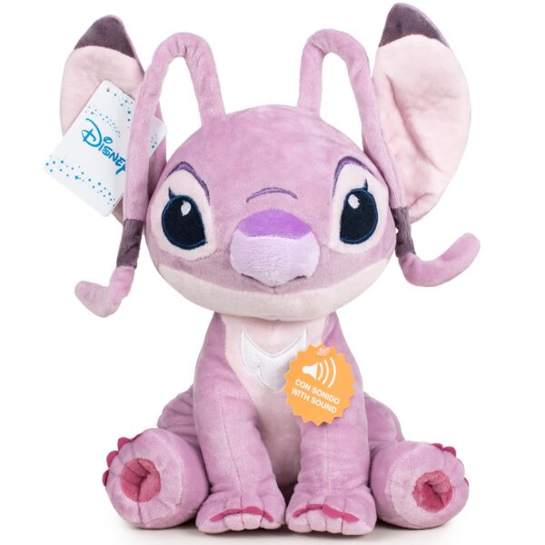 Jucarie din plus cu sunete angel, lilo & stitch, 20 cm