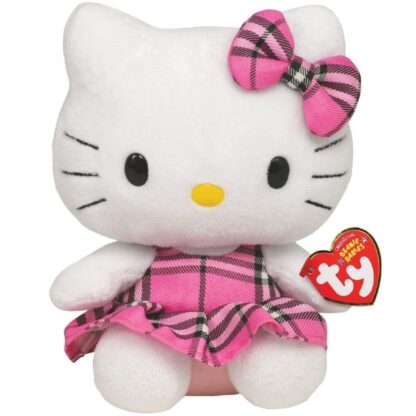 Jucarie din plus hello kitty pink kilt 14 cm