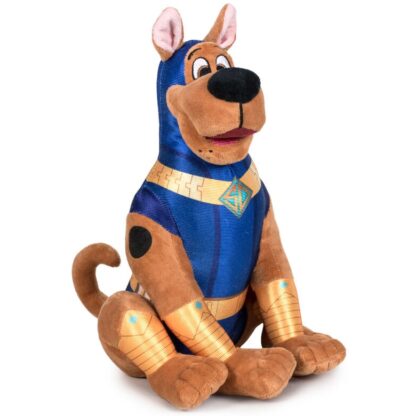 Jucarie din plus si material textil scooby blue costume scooby doo 29 cm