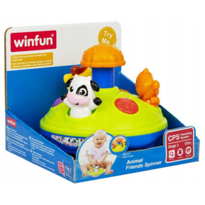 Jucarie interactiva bebelusi winfun spinner cu lumini si sunete