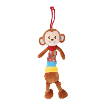 Jucarie muzicala din plus 36 cm beige monkey