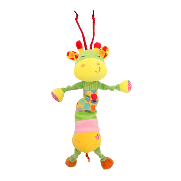 Jucarie muzicala din plus, 36 cm, green giraffe