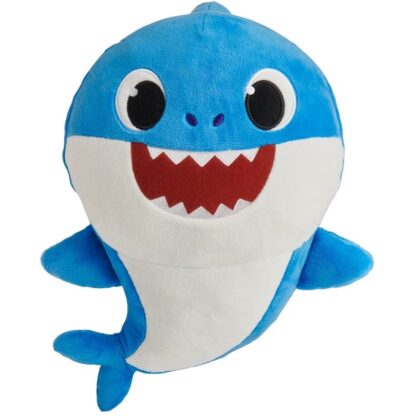 Jucarie muzicala din plus spandex dady shark baby shark 25 cm