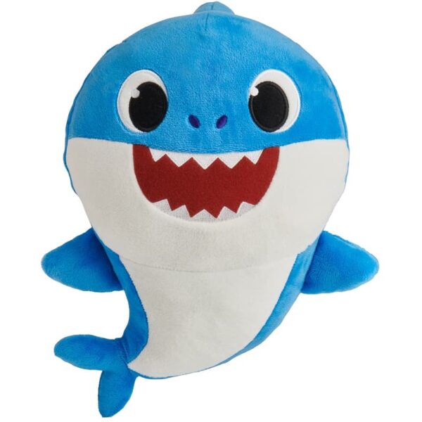 Jucarie muzicala din plus spandex dady shark, baby shark, 25 cm