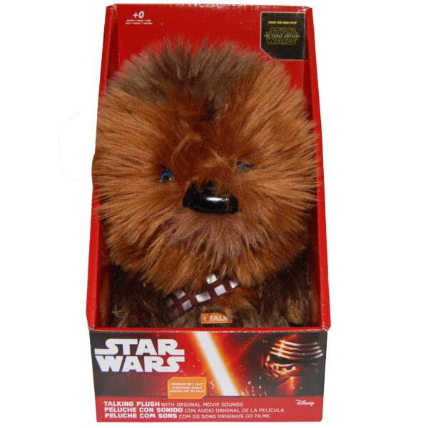 Jucarie vorbitoare din plus, star wars chewbacca, 21 cm