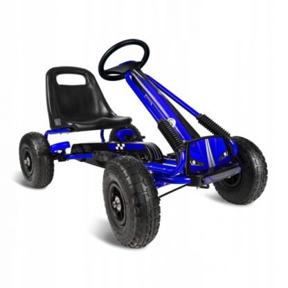 Kart cu pedale si roti gonflabile gokart rk 594 ricokids 759400 albastru