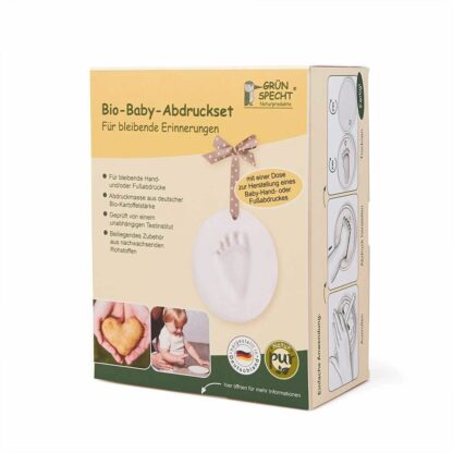 Kit dublu mulaj organic pentru amprenta mana si picior bebelusi grunspecht 679 00