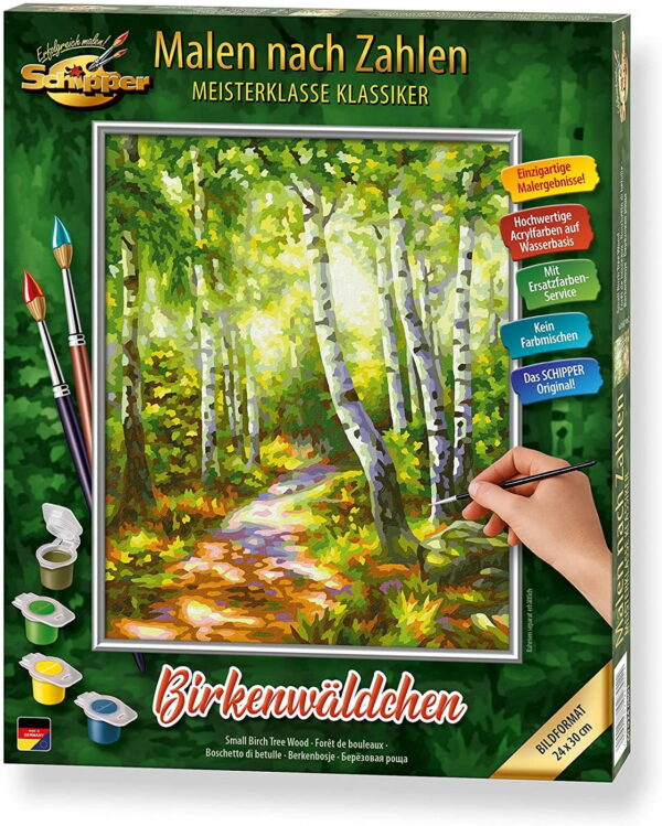 Kit pictura pe numere schipper lemn de mesteacan