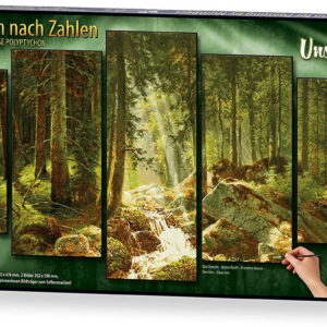 Kit pictura pe numere schipper padurea noastra, 5 tablouri