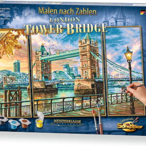 Kit pictura pe numere schipper podul tower, 3 tablouri