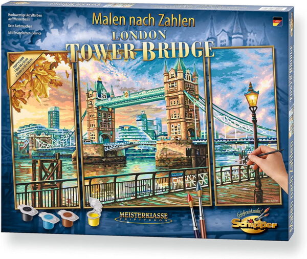 Kit pictura pe numere schipper podul tower, 3 tablouri