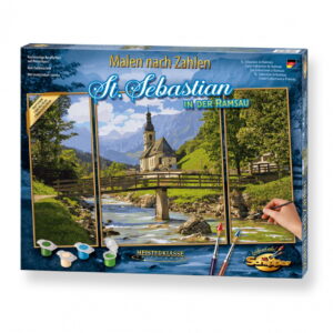 Kit pictura pe numere schipper sf. sebastian in ramsau, 3 tablouri