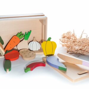 Ladita cu fructe si legume, jucarie handmade marc toys