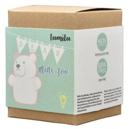 Lampa de veghe cu led forma ursulet alba lumilu mini zoo bear reer 52330