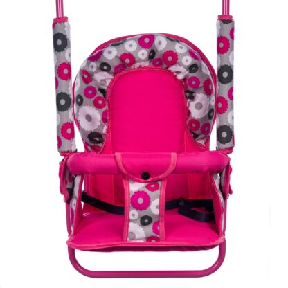 Leagan pentru copii Top Kids pentru interior si exterior Pink Flowers 320940 1