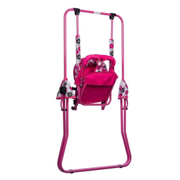 Leagan pentru copii Top Kids pentru interior si exterior Pink Flowers - imagine 2