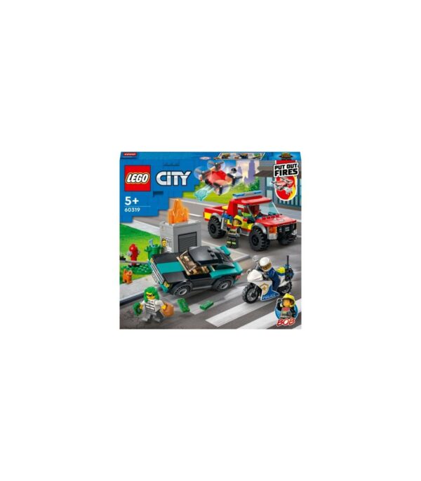 Lego city stingere de incendiu si urmarire politista 60319