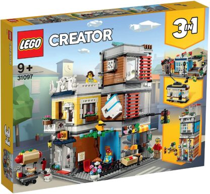 Lego creator magazin de animale si cafenea de oras 31097