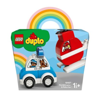 Lego duplo elicopter de pompieri si masina de politie 10957