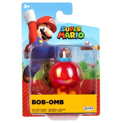 Mario nintendo figurina articulata 6 cm bob omb